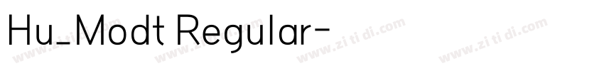 Hu_Modt Regular字体转换
